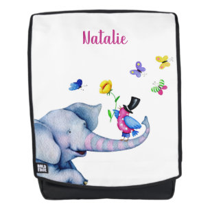 Baby Elephant and Bird Rucksack