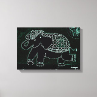 "Baby Elephant" Art Design Leinwanddruck