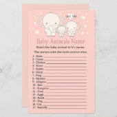 Baby Elephant Baby Animes Name Game (Vorne/Hinten)
