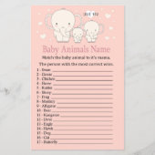 Baby Elephant Baby Animes Name Game (Vorderseite)