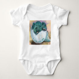Baby Elephant Baby Bodysuit - ich Liebe Mama Baby Strampler