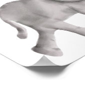 Baby Elephant Baby Dusche Begrüßungsschild Poster (Ecke)