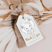 Baby Elephant Baby Dusche danke Geschenketiketten Geschenkanhänger