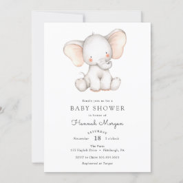 Baby Elephant Baby Dusche Einladung