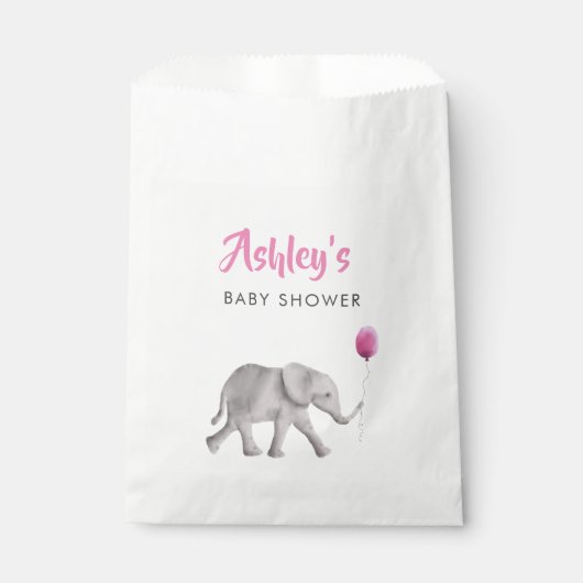 Baby Elephant Baby Dusche Gefallen Beutel Leckerei Geschenktütchen (Vorderseite)