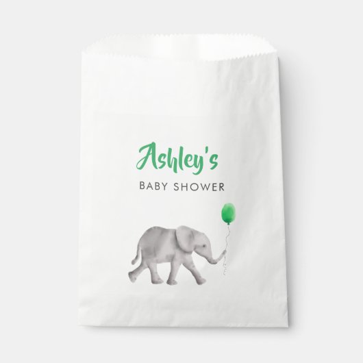 Baby Elephant Baby Dusche Gefallen Beutel Leckerei Geschenktütchen (Vorderseite)