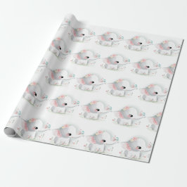 Baby Elephant Baby Dusche Geschenkpapier