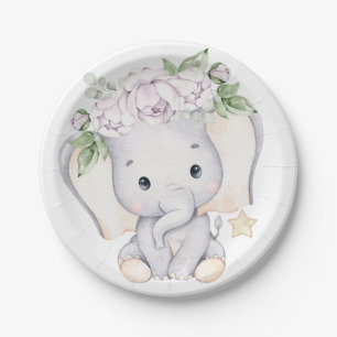Baby Elephant Baby Dusche Pappteller