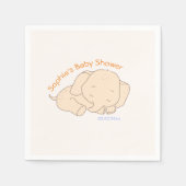 Baby Elephant Baby Dusche Serviette (Vorderseite)