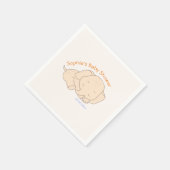 Baby Elephant Baby Dusche Serviette (Ecke)