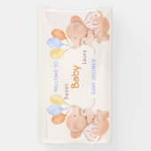 Baby Elephant Baby Shower Banner (Vertikal)