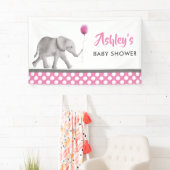 Baby Elephant Baby Shower Banner, Begrüßungszeiche Banner (Insitu)