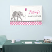 Baby Elephant Baby Shower Banner, Begrüßungszeiche Banner (Messeveranstaltung)