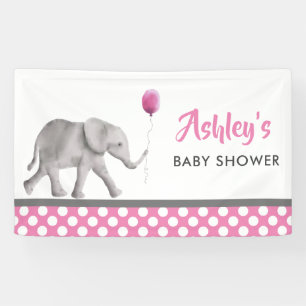 Baby Elephant Baby Shower Banner, Begrüßungszeiche Banner