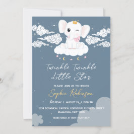 Baby Elephant Baby Shower Einladung
