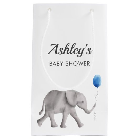 Baby Elephant Baby Shower Geschenktaschen für Favo Kleine Geschenktüte (Vorderseite)