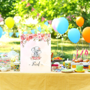 Baby Elephant Baby Showfood Poster
