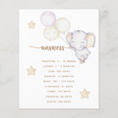 Baby Elephant Baby Showgame (Rückseite)