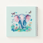 Baby Elephant Baby Showlist Notizblock (Rückseite)