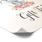 Baby Elephant Baby Showtisch Poster (Ecke)