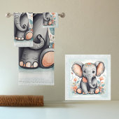 Baby Elephant Badhandtuch Set