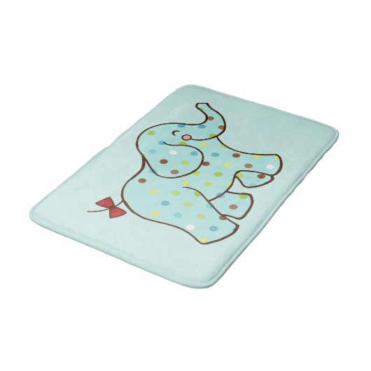 Baby Elephant Bath Mat Badematte (Schrägansicht)