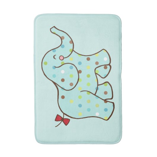 Baby Elephant Bath Mat Badematte (Vorderseite Vertikal)