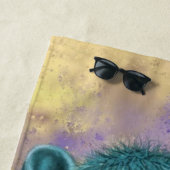 Baby Elephant Beach Handtücher Text - I Liebe You (Beispiel)