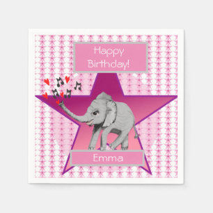 Baby Elephant Big Dream Serviette