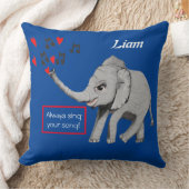 Baby Elephant Big Dream Throw Kissen (Decke)