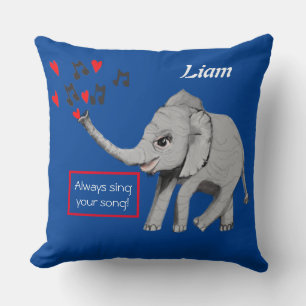 Baby Elephant Big Dream Throw Kissen
