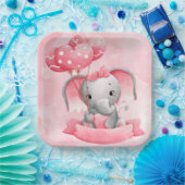 Baby Elephant Bliss: Erhöhen Sie Ihre Babydusche Pappteller (Party)