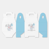 Baby Elephant & Blue Balloon Baby Dusche Geschenkschachtel (Ungeklappt)