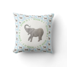 Baby Elephant Blue Birthday