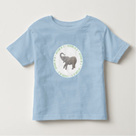Baby Elephant Blue Gast of Honour Kleinkind T-shirt