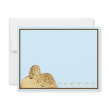 Baby Elephant Blue Gold