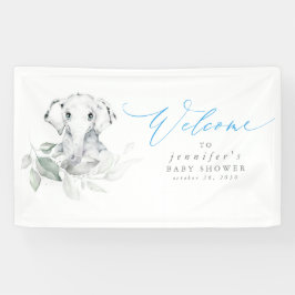 Baby Elephant Blue Sage Baby Dusche Begrüßungsbann Banner
