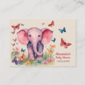 Baby Elephant Books für Baby Begleitkarte (Rückseite)