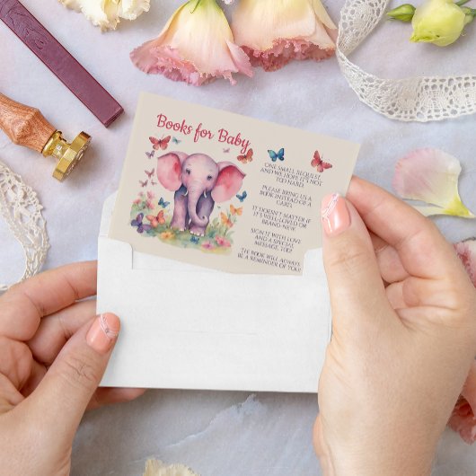 Baby Elephant Books für Baby Begleitkarte