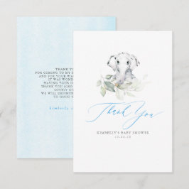 Baby Elephant Boy Baby Dusche Vielen Dank Dankeskarte