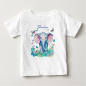 Baby Elephant Boy Baby T-shirt (Vorderseite)