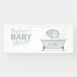 Baby Elephant Bubble Bath Boy Baby Dusche Banner