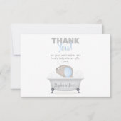 Baby Elephant Bubble Bath Boy Baby Dusche Einladung (Vorderseite)