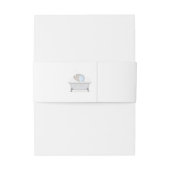 Baby Elephant Bubble Bath Boy Baby Dusche Einladungsbanderole (Rückseitenbeispiel)