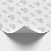 Baby Elephant Bubble Bath Boy Baby Dusche Geschenkpapier (Ecke)