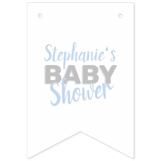 Baby Elephant Bubble Bath Boy Baby Dusche Wimpelkette (Zweite Fahne)