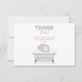 Baby Elephant Bubble Bath Girl Babydusche Einladung (Vorderseite)