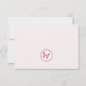 Baby Elephant Bubble Bath Girl Babydusche Einladung (Rückseite)