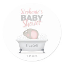 Baby Elephant Bubble Bath Girl Babydusche