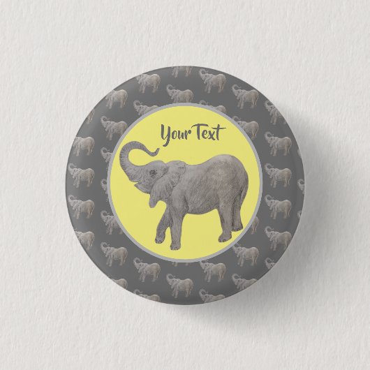 Baby Elephant Button (Vorderseite)